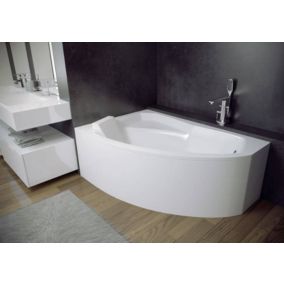 Baignoire d'angle gauche RIMA avec tablier - 150cm