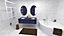 Baignoire d'angle Giverny 140 x 140 cm + Tablier Valentin