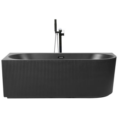 Baignoire d'angle GOCTA 170 x 80 cm Noir Côté droit