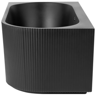 Baignoire d'angle GOCTA 170 x 80 cm Noir Côté droit