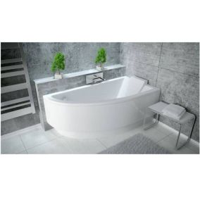 Baignoire d'angle ORIEGO II 150 cm droite sans tablier