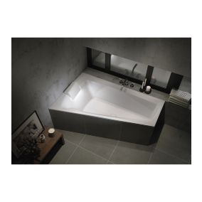 Baignoire d'angle Wonny 170x110 cm, droite