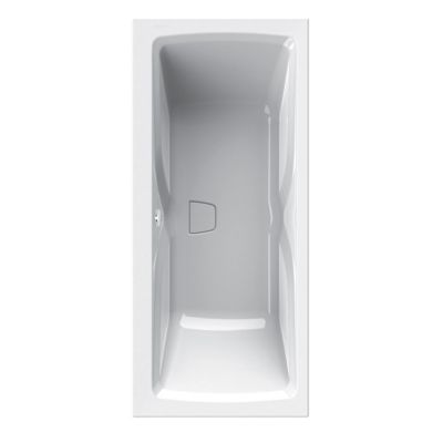 Baignoire double 180x80 cm en Toplax blanc Sylène Duo Allibert