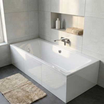 Baignoire double Bolmen L. 180 cm x l. 80 cm blanc