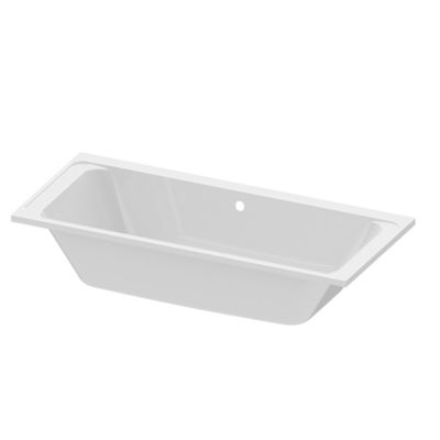 Baignoire double en acrylique blanc L.180 x l.80 cm GoodHome Cavally