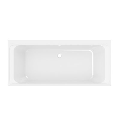 Baignoire double en acrylique blanc L.180 x l.80 cm GoodHome Cavally