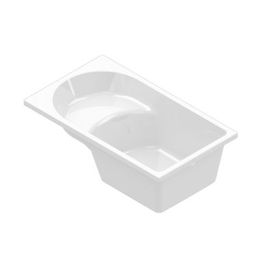 Baignoire droite 120x70 cm Cavally blanc