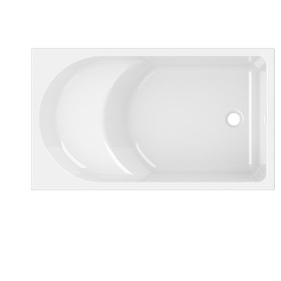 Baignoire droite 120x70 cm Cavally blanc