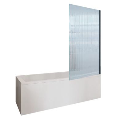 Baignoire droite 160 X 70 DURAVIT D-Code + Pare bain AURYS Raywall noir ...
