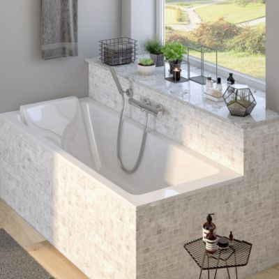 Baignoire droite 170 x 70 cm blanc brillant Jacob Delafon Sofa