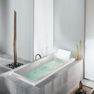 Baignoire droite 170 x 70 JACOB DELAFON Evok, deux places + pare bain