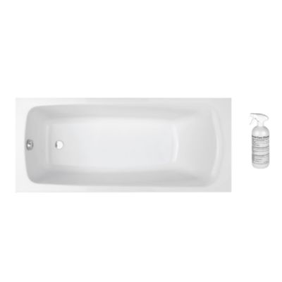 Baignoire droite 170 X 75 JACOB DELAFON Brive en acrylique renforcé + nettoyant