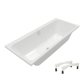 Baignoire droite 180 x 80 VILLEROY & BOCH Architectura avec pieds