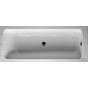 Baignoire droite 180x80 DURAVIT D-Code bonde au centre