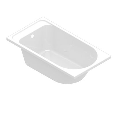 Baignoire droite Cavally L. 130 x l. 70 cm blanc