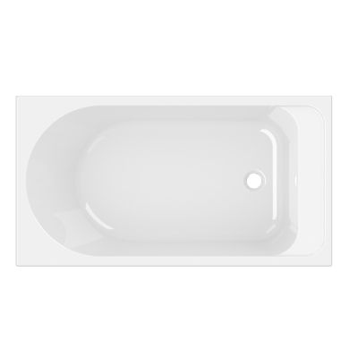 Baignoire droite Cavally L. 130 x l. 70 cm blanc