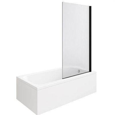 Baignoire droite DURAVIT D-Code bonde au cente 170 x 70 cm + Pare bain ...