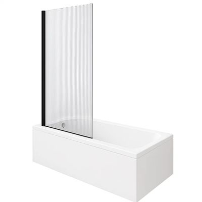 Baignoire droite DURAVIT D-Code bonde au cente 170 x 70 cm + Pare bain ...