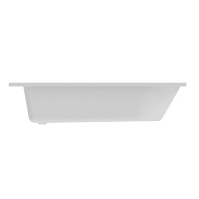 Baignoire droite en acrylique L.160 x l.70 cm blanc, GoodHome Cavally