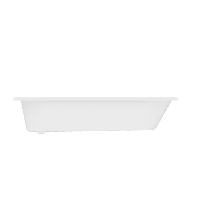 Baignoire droite en acrylique L.160 x l.70 cm blanc, Horyn