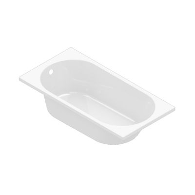 Baignoire droite Horyn L. 140 cm x l. 70 cm blanc