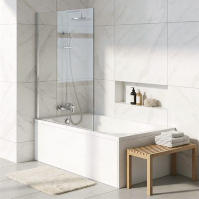 Baignoire droite Horyn L. 140 cm x l. 70 cm blanc