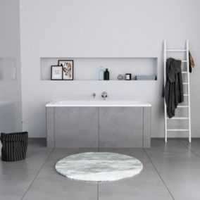 Baignoire à encastrer acrylique rectangulaire salle de bain, 160x70x42cm, Garantie 5 ans, Blanc, DURALAVANT