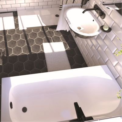 Baignoire Glyphe 160 x 70 cm sans tablier Valentin
