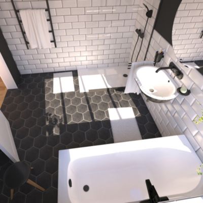 Baignoire Glyphe L.160 x l.70 cm sans tablier Valentin