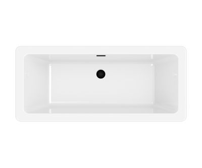 Baignoire îlot noir 170 x 75 cm GoodHome Merkys