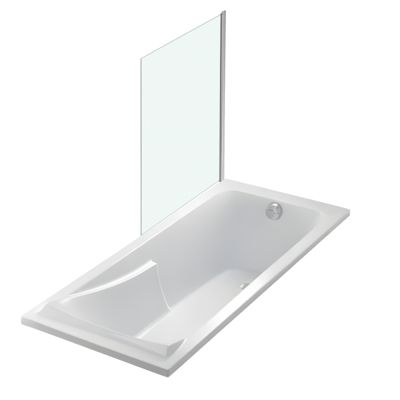 Baignoire JACOB DELAFON Corvette 160x70 cm + Pare bain