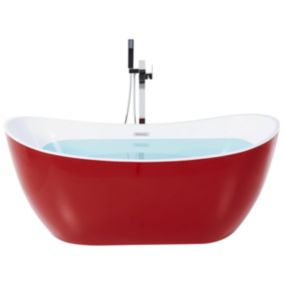 Baignoire îlot 170 x 77 cm rouge ANTIGUA