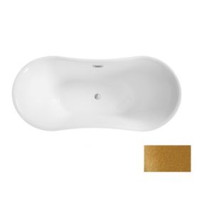 Baignoire îlot AMBER GLAM GOLDEN 170 x 80 cm