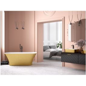 Baignoire îlot ASSOS S-LINE GLAM GOLDEN 160 x 70 cm