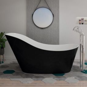 Baignoire îlot Avro Black - 170 x 69 x 82 cm