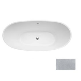 Baignoire îlot AYLA GLAM SILVER 170 x 80 cm