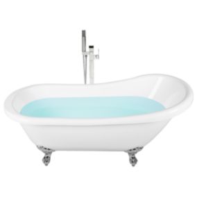 Baignoire îlot blanche 153 x 77 cm CAYMAN