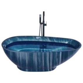 Baignoire îlot bleu marine 170 x 80 cm RIOJA