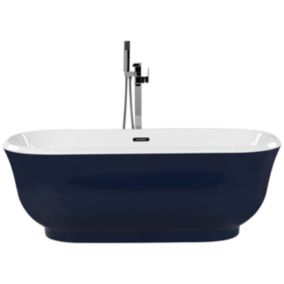 Baignoire îlot bleue 170 x 77 cm TESORO