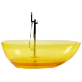 Baignoire îlot jaune 169 x 78 cm BLANCARENA