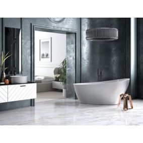 Baignoire îlot KEYA GLAM SILVER 165 x 70 cm