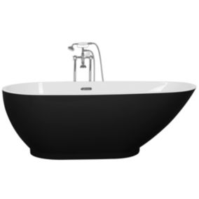 Baignoire îlot noir 173 cm GUIANA