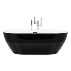 Baignoire îlot noire 150 x 75 cm CARRERA