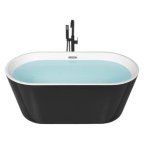 Baignoire îlot noire 170 cm HAVANA