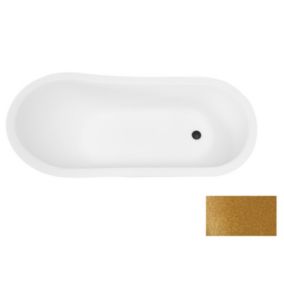 Baignoire îlot OTYLIA GLAM GOLDEN - 170 x 77 cm