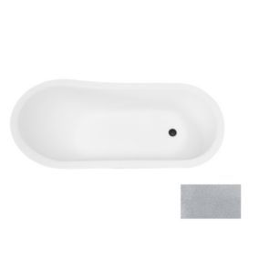 Baignoire îlot OTYLIA GLAM SILVER - 170 x 77 cm