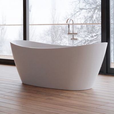 Baignoire îlot ovale NEROON 2.0 L. 170 x l. 80 cm, by SPALINA