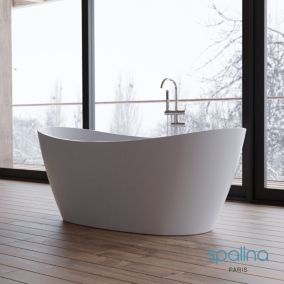 Baignoire îlot ovale NEROON 2.0 L. 170 x l. 80 cm, by SPALINA