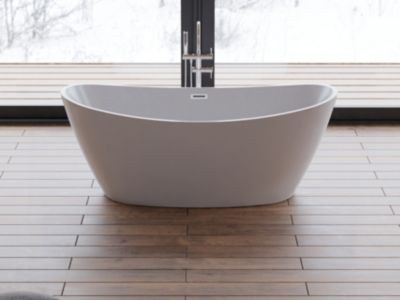 Baignoire îlot ovale NEROON 2.0 L. 170 x l. 80 cm, by SPALINA