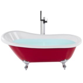 Baignoire îlot rouge 153 x 77 cm CAYMAN